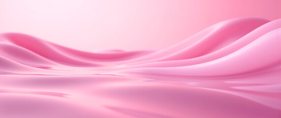 Fototapeta premium Pink Abstraction: Bright Gradients with Soft Flowing Wave Shapes