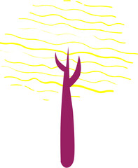 Organic Autumn Tree Shape