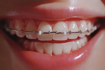 close up of a young woman with a smile