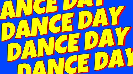 dance day background animation illustration 