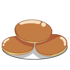 vektor illustrasion of dorayaki
