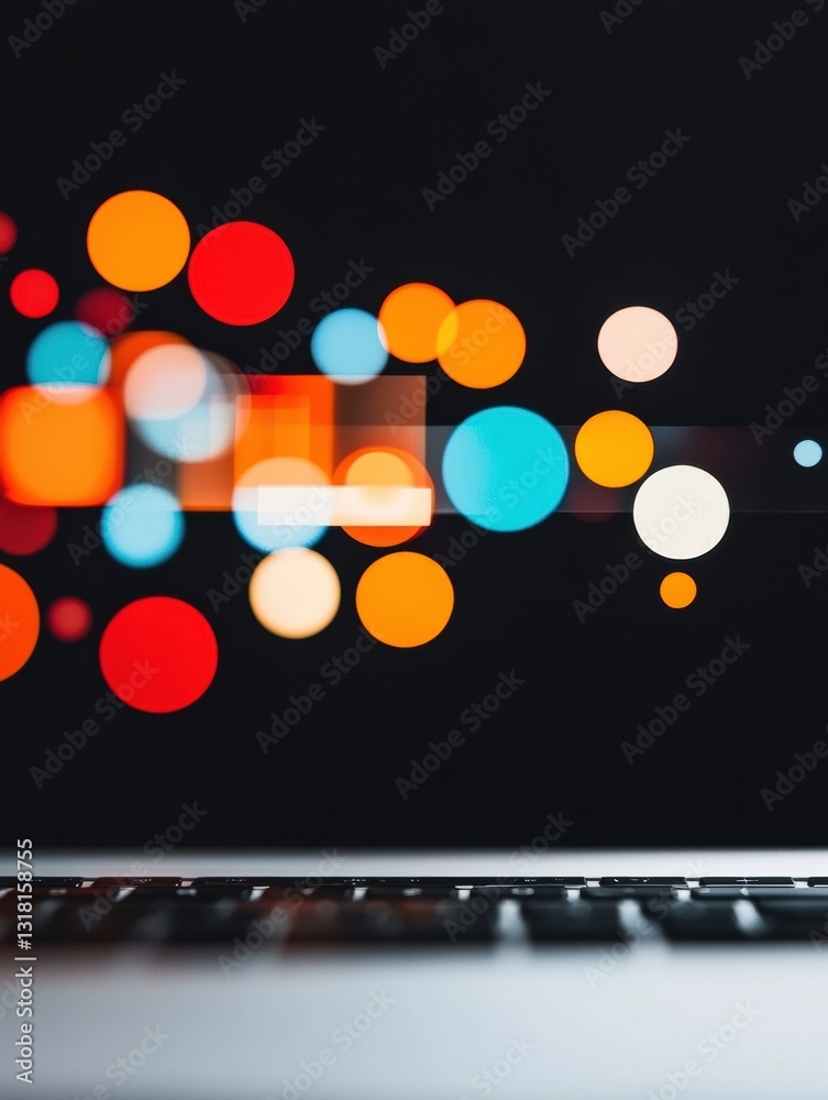 Poster Dynamic Data Visualization Vibrant Interactive Analytics Dashboard Transforming Modern Workspace Design with AI-Powered Insights and Immersive Digital Storytelling