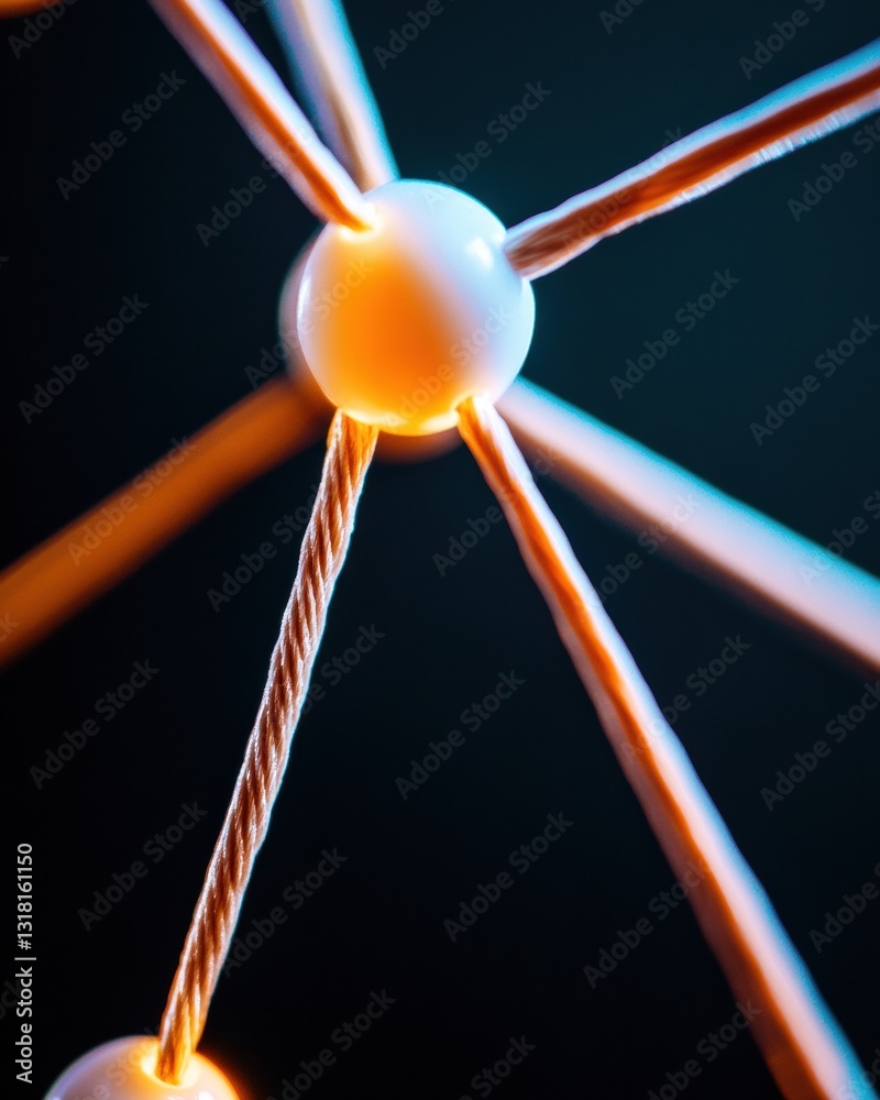 Poster Quantum Network Visualization Illuminated Connectivity Nodes Revealing Cutting-Edge Digital Infrastructure and Next-Generation Systems Architecture