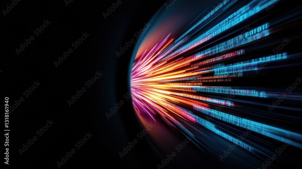 Poster Quantum Data Velocity Immersive Cybernetic Visualization of Digital Transformation, High-Performance Analytics and Next-Gen Blockchain Momentum