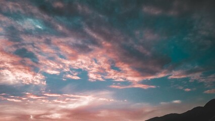 Obraz premium time lapse clouds