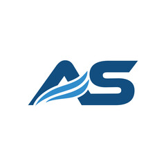 AS logo monogram vector design