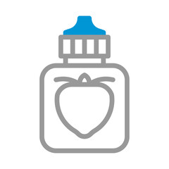 Strawberry Syrup Icon Illustration Vector Art