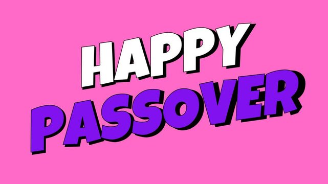 happy Passover illustration animated background