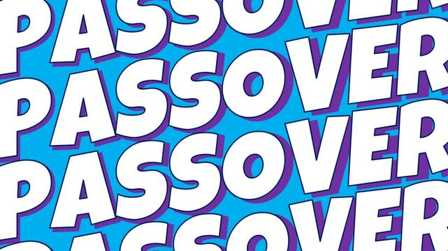 happy Passover illustration animated background
