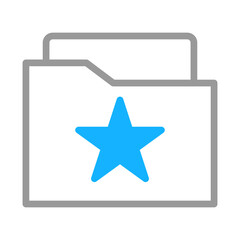 Fototapeta premium Featured Documents Folder Icon Vector Graphic
