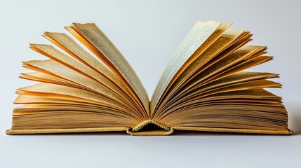 Fototapeta premium Open Book, Light Background, Studio Shot