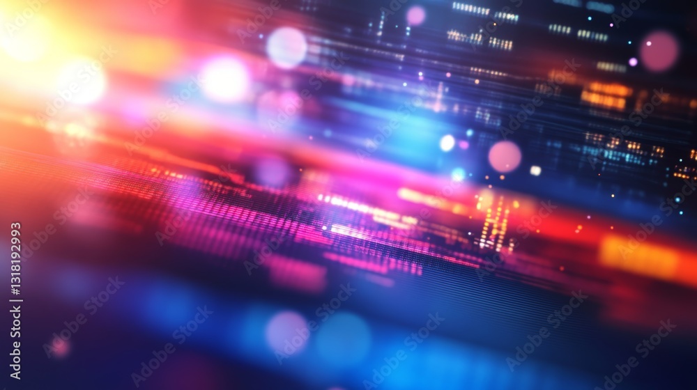 Canvas Prints explore a vibrant abstract dynamic background featuring colorful lights and fluid motion. ideal for 