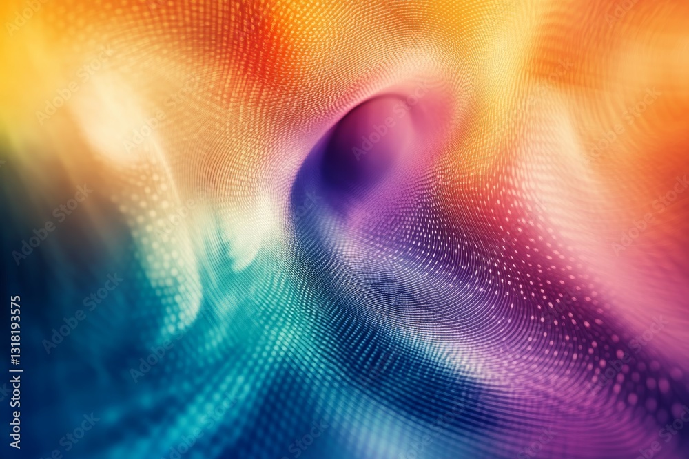 Poster vibrant abstract background showcasing a colorful wave pattern with soft motion effects. ideal for m