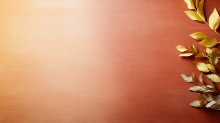 Gold foliage on a warm, textured background