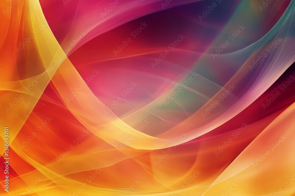 Canvas Prints this vibrant abstract background features colorful flowing waves with glowing light effects. it adds