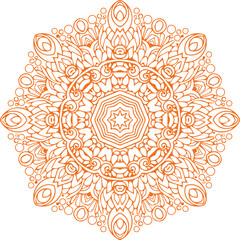 Beautiful flower art and mandala vector design