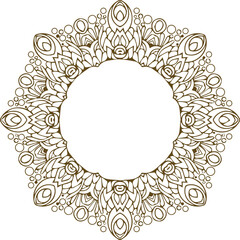 Beautiful Mandala Art and Vector Mandala Design Image.
