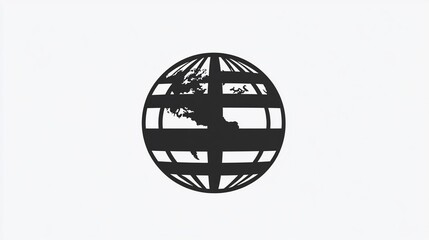 Global Connectivity: A Stylized Globe Illustration