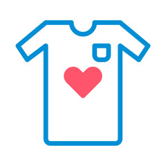 father day dualtone blue red_dualtone-blue red_cloth