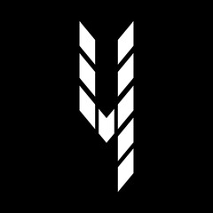 Sports number 4 arrow style. Suitable for T-shirts, motorsports, sport cars, motocross, bicycles, gamers, basketball, sports, baseball, rugby, construction, etc. Shape with Building Arrow Style.