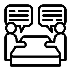Mentoring  Icon - Outline Style - Mentoring Themes