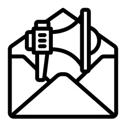 Newsletter Icon - Outline Style - Mentoring Themes