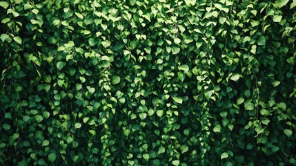 Lush Green Leaves Hanging Down Forming A Dense Background