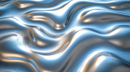 Fototapeta premium Abstract Rippled Metal Surface Texture