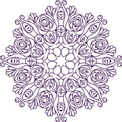 Beautiful flower art and mandala vector design