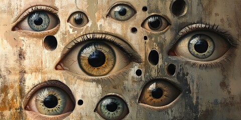 Eyes in Unexpected Places with Topaz Color Variations and Patterns