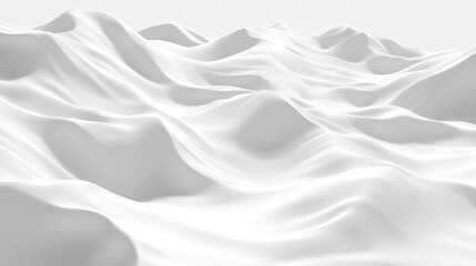 The undulating white abstract design of a soft flowing texture