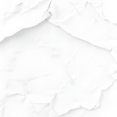 Obraz premium PNG Crumpled torn white paper texture
