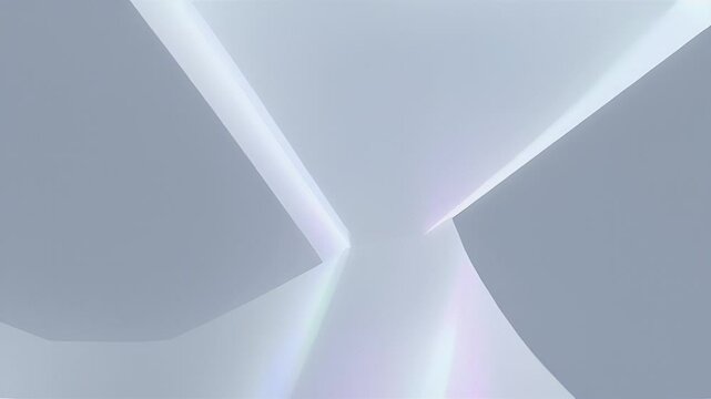 Abstract Geometric Background with Soft White and Grey Shapes