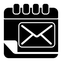 Email  Icon - Glyph Style - Planning and Organization Themes