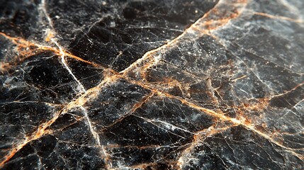 Detailed Dark Marble Texture Closeup