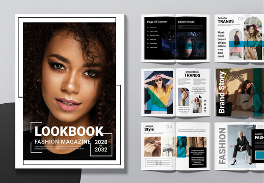 Lookbook Fashion Magazine Template Layout