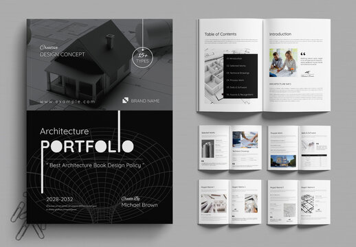 Minimal Architecture Portfolio Layout