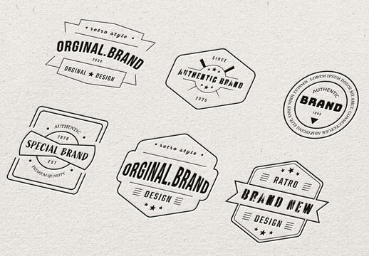 Vintage Retro Badges & Logos Design