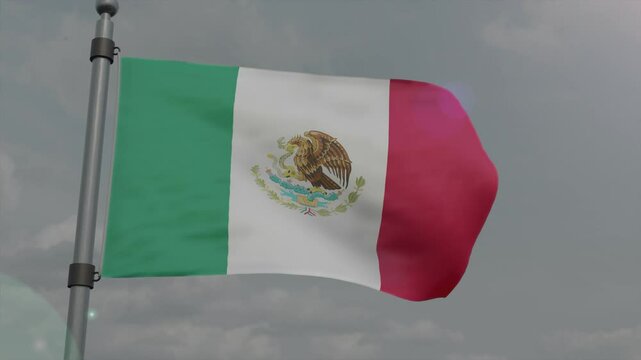 mexico country flag waving