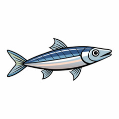 anchovy fish vector illustration