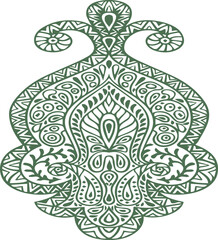 Beautiful flower art and mandala vector design