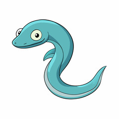 vector illustration of a cartoon snake