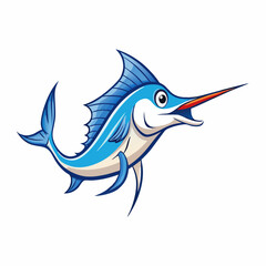 marlin fish vector illustration