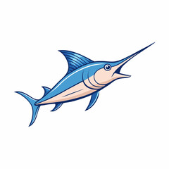 marlin fish vector illustration