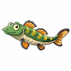 illustration of a mudskipper fish