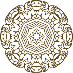 Beautiful flower art and mandala vector design