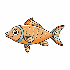 vector illustration of platy fish
