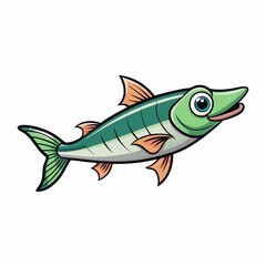 anchovy fish on a white background