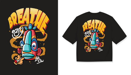 Trendy Casual Wear Illustration for T-Shirts Aesthetic T-Shirt Design with Cozy Vibes