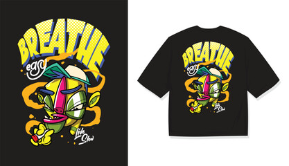 Trendy Casual Wear Illustration for T-Shirts Aesthetic T-Shirt Design with Cozy Vibes